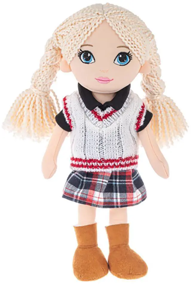 Main image of Ganz This is Me! Maeve Stuffed Toy Doll, 12" with Blonde Hair and Plaid Outfit