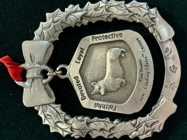 Alt view image 2 of 2 - Pembroke Welsh Corgi Fine Pewter Dog Breed Ornament
