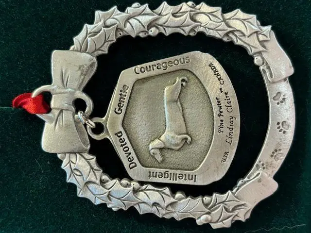 Alt view image 2 of 3 - Dachshund Fine Pewter Dog Breed Ornament