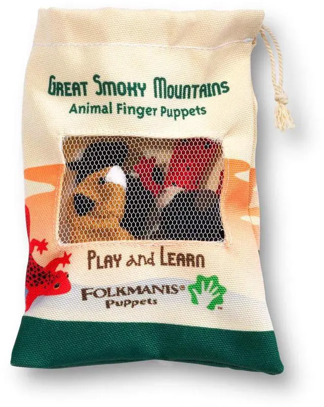 Alt view image 2 of 3 - Folkmanis Great Smoky Mountain Animal Set Finger Puppet