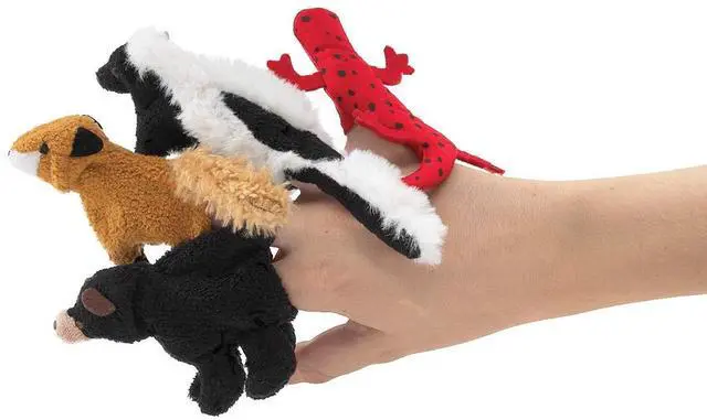 Alt view image 3 of 3 - Folkmanis Great Smoky Mountain Animal Set Finger Puppet