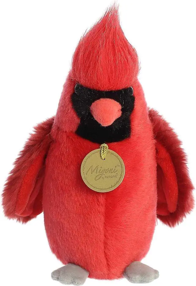 Alt view image 2 of 4 - Aurora® Realistic Miyoni® Cardinal Plush Stuffed Animal- 9 in