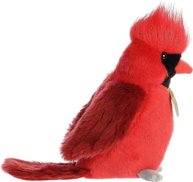 Alt view image 3 of 4 - Aurora® Realistic Miyoni® Cardinal Plush Stuffed Animal- 9 in