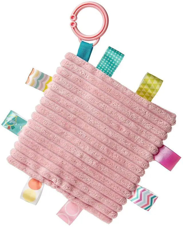 Alt view image 2 of 2 - Taggies Crinkle Me Baby Paper Squeaker Soft Toy, 6.5", Aroar-a-Saurus Pink Dino
