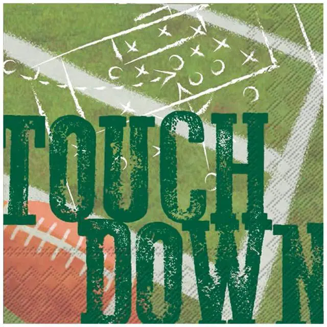 Main image of Boston International Touchdown Football Cocktail Napkins, 20 CT