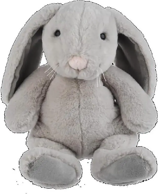 Main image of Ganz Cashmere Gray Bunny Plush Stuffed Animal Toy, 12-inches Height