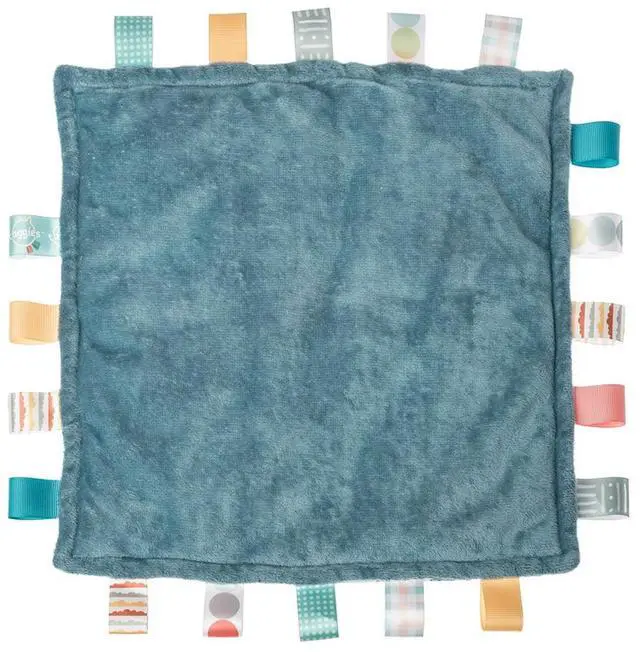 Alt view image 2 of 3 - Mary Meyer Taggies Original Blanket with Sensory Tags, 12 X 12", Comfy Fishes