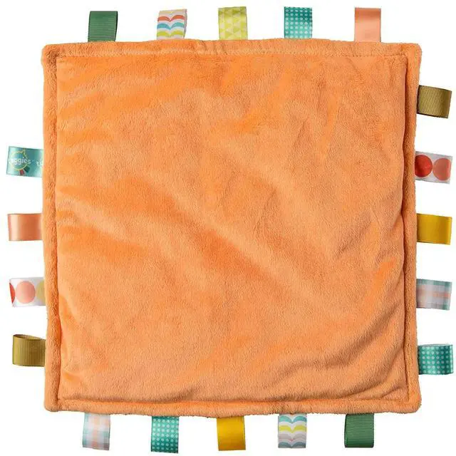Alt view image 2 of 3 - Mary Meyer Taggies Original Blanket with Sensory Tags, 12 X 12", Comfy Dinosaur