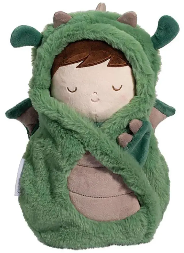 Main image of Douglas Toys Asher Baby Green Dragon Hug Soft Doll Plush Stuffed, 12 inch