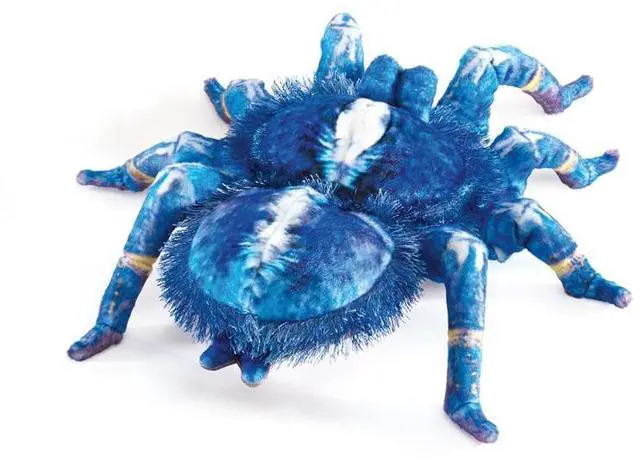 Alt view image 2 of 4 - Folkmanis Blue Tarantula Hand Puppet