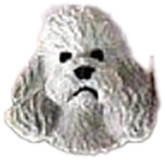 Main image of Poodle Gray w/Sport Cut Earrings Post