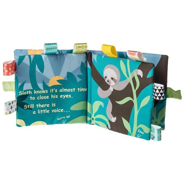 Alt view image 2 of 2 - Mary Meyer Taggies Soft Cloth Book with Crinkle, Squeaker, Molasses Sloth