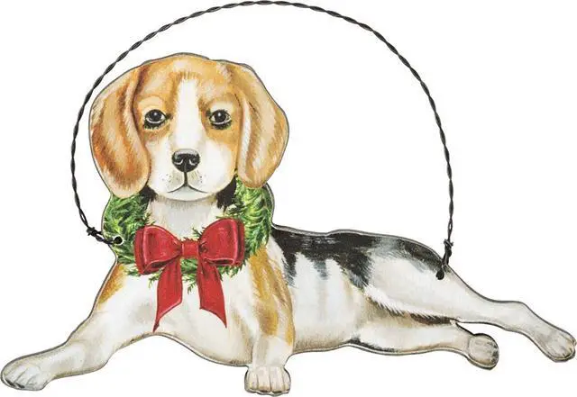 Alt view image 2 of 2 - Primitives by Kathy Ornament - Christmas Beagle Home Decor