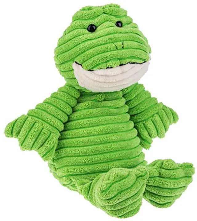 Alt view image 2 of 2 - Ganz Ribbles Green Frog Corduroy Plush Stuffed Animal Toy, 12"