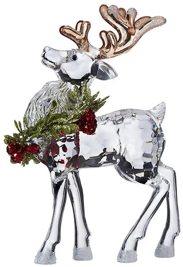 Main image of Ganz Kissing Krystals KRYSTAL MISTLETOE REINDEER, Acrylic