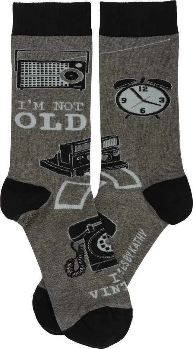 Alt view image 2 of 3 - Primitives By Kathy Socks - I'm Not Old I'm Vintage