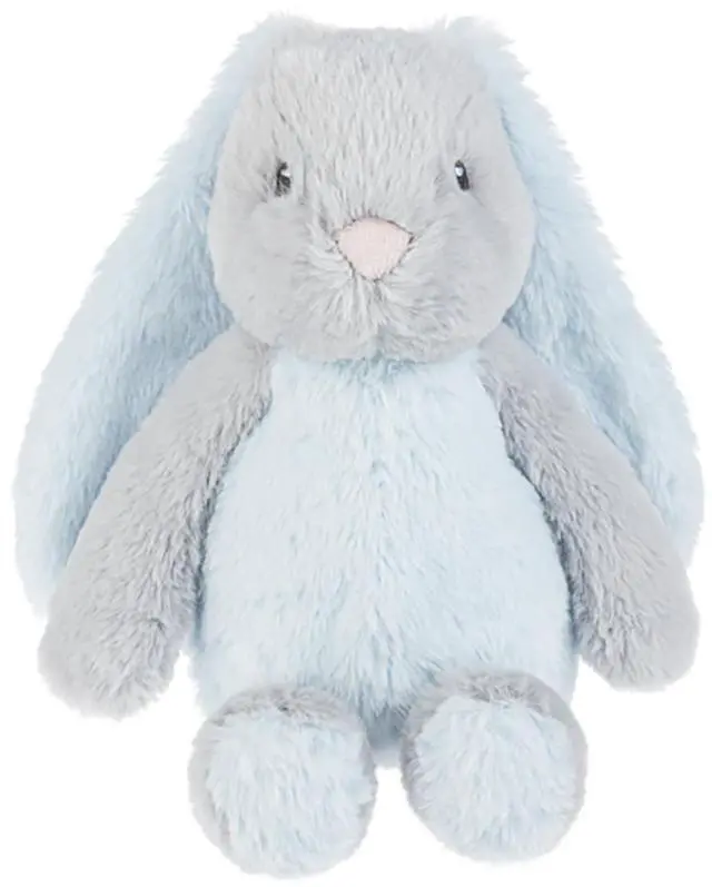 Main image of Baby Ganz Downy Blue/Grey Bunny Plush Stuffed Animal, 11"