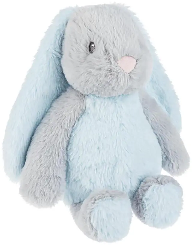 Alt view image 2 of 2 - Baby Ganz Downy Blue/Grey Bunny Plush Stuffed Animal, 11"