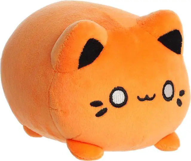 Main image of Aurora® Enchanting Tasty Peach® Kinetic Orange Meowchi Stuffed Animal, 7 in