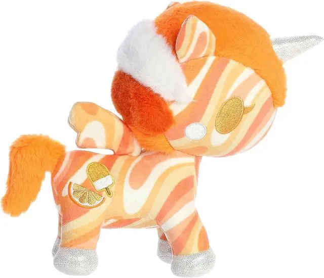 Alt view image 3 of 4 - Aurora© Tokidoki Frozen Treats Unicorno Orange Swirl Stuffed Animal, 7.5 inches