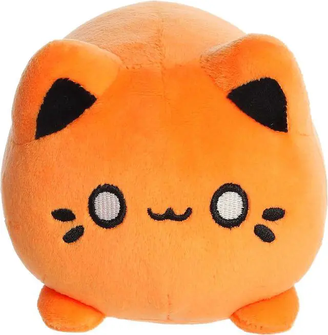 Alt view image 2 of 4 - Aurora® Enchanting Tasty Peach® Kinetic Orange Meowchi Stuffed Animal, 7 in