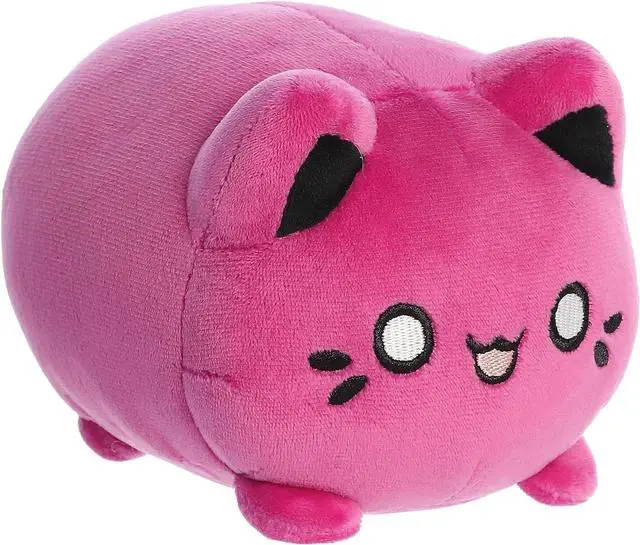Main image of Aurora® Enchanting Tasty Peach® Cosmic Purple Meowchi Stuffed Animal, 7 in