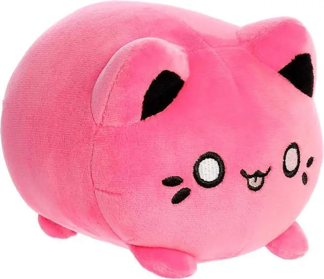 Main image of Aurora® Enchanting Tasty Peach® Vivid Pink Meowchi Stuffed Animal, 7 in