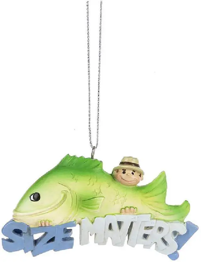 Main image of Midwest-CBK S'Mores Fish Size Matters Resin Decorative Holiday Ornament