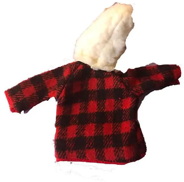 Alt view image 2 of 2 - Midwest CBK Black and Red Buffalo Plaid Jacket with Sherpa Hood Hunter Ornament