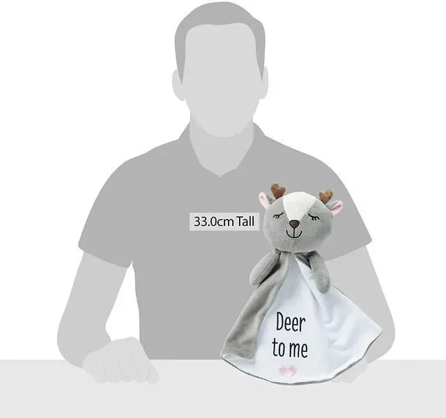 Alt view image 2 of 2 - Enesco Izzy & Oliver Baby Deer to Me Deer Tag-a-Long Stuffed Animal Blanket Toy