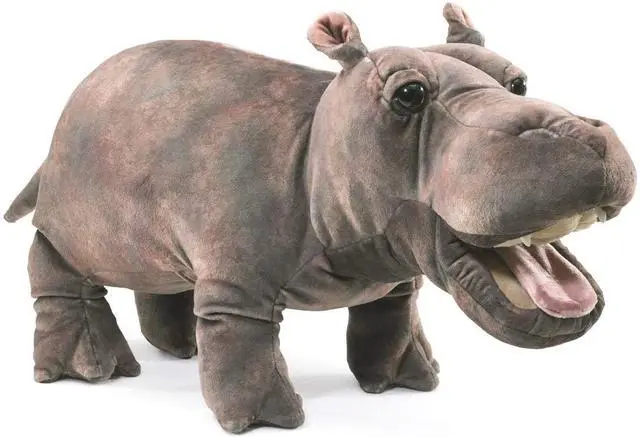 Main image of Folkmanis Baby Hippo Hand Puppet, 16"
