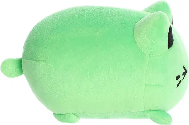 Alt view image 3 of 4 - Aurora® Enchanting Tasty Peach® Toxic Green Meowchi Stuffed Animal, 7 in