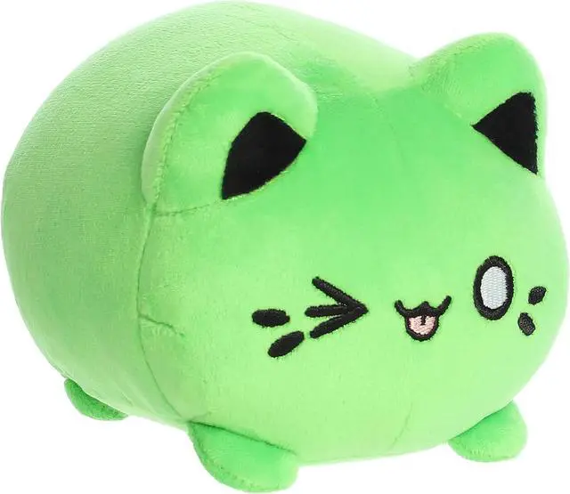 Alt view image 2 of 4 - Aurora® Enchanting Tasty Peach® Toxic Green Meowchi Stuffed Animal, 7 in