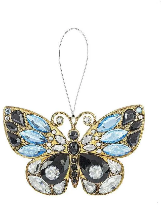 Main image of Ganz Acrylic 4" W x 2 1/2" L Radiant Butterfly Ornament 4in ACRY-559 (Blue)