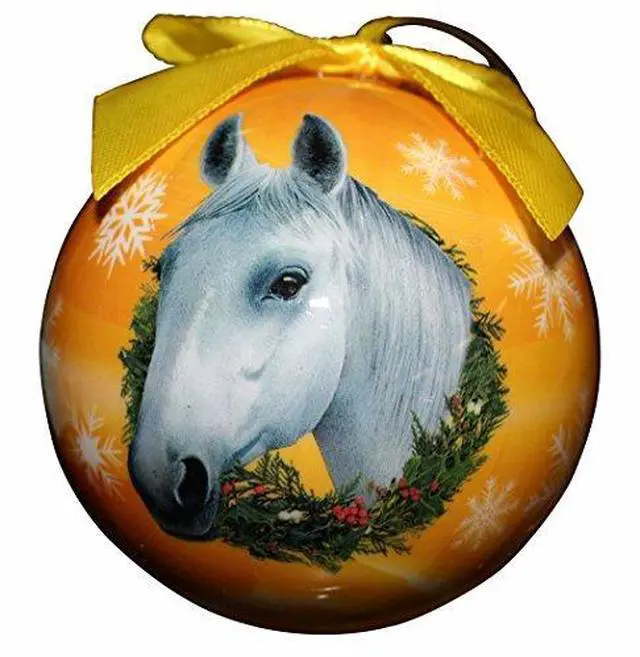 Main image of Horse Christmas Ornament Shatter Proof Ball Easy To Personalize