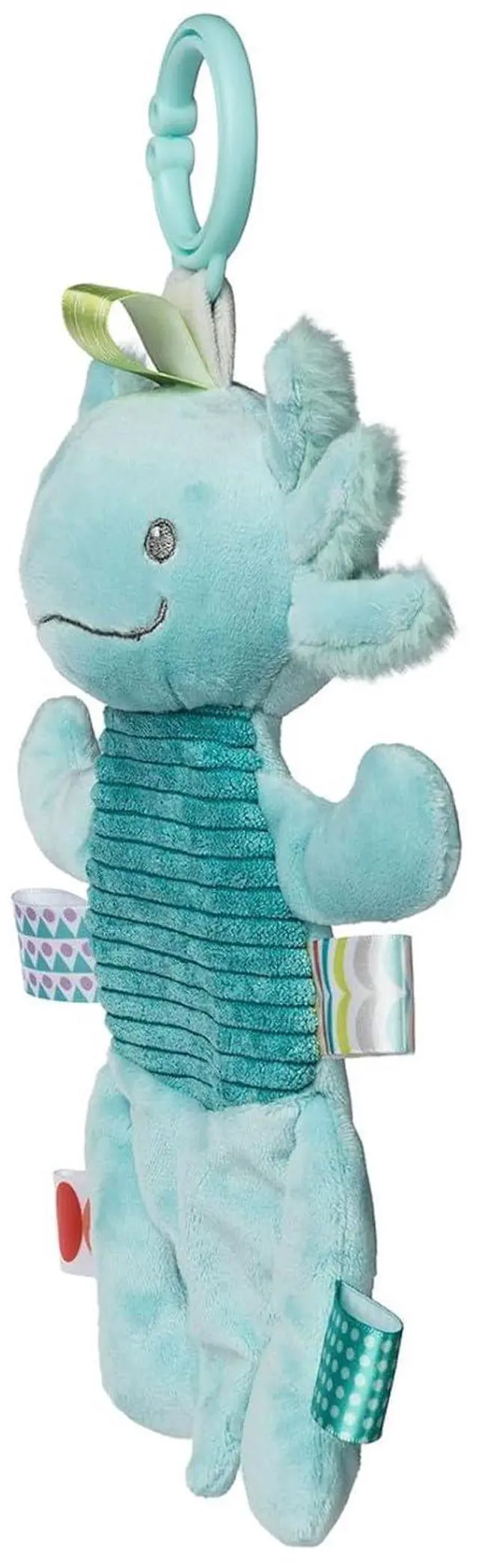 Alt view image 2 of 3 - Mary Meyer Crinkie Teether Toy with Crinkle & Rattle, 9", Fizzy Aqua Axolotl