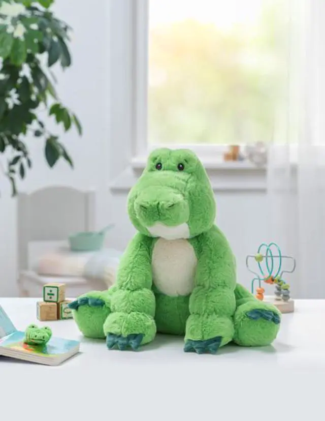 Alt view image 4 of 4 - Baby Ganz Ripples Alligator Plush Stuffed Animal Toy, 14"