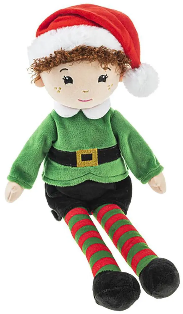 Main image of Ganz Elden Holiday Elf Plush Stuffed Animal Toy, 16"