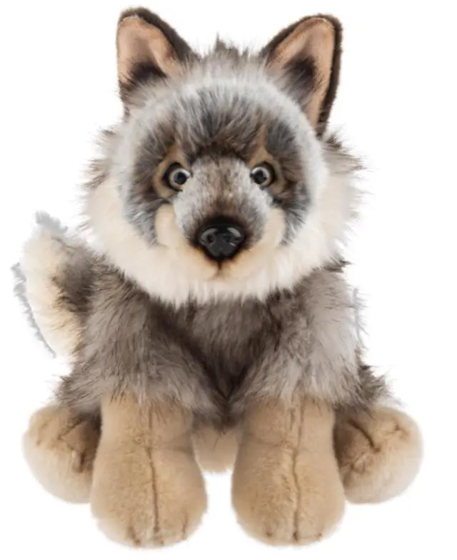 Alt view image 2 of 2 - Ganz Heritage Collection Grey Wolf Plush Stuffed Animal Toy, 12"