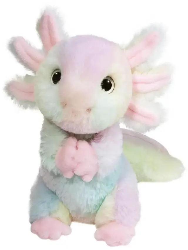 Main image of Douglas Toys Mini Gillie Soft Axolotl Plush Stuffed Animal Toy, 7" tall