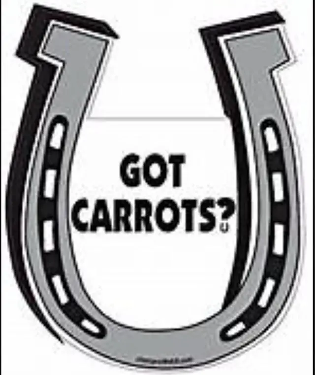 Main image of Got Carrots? Horseshoe Magnet for Car or Trailer