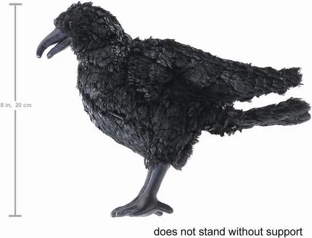 Alt view image 2 of 4 - Folkmanis Crow Hand Puppet, 11"