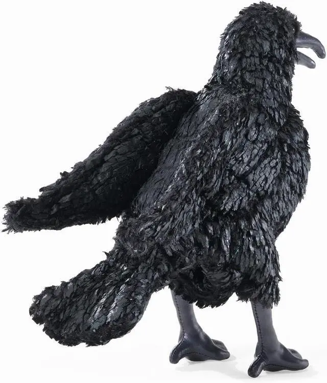 Alt view image 4 of 4 - Folkmanis Crow Hand Puppet, 11"