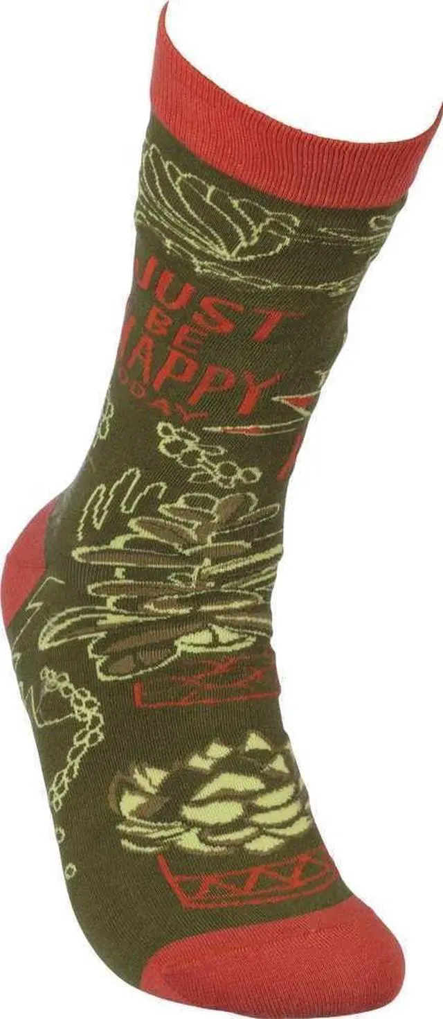 Alt view image 2 of 2 - Primitives By Kathy Socks - Just Be Happy Today