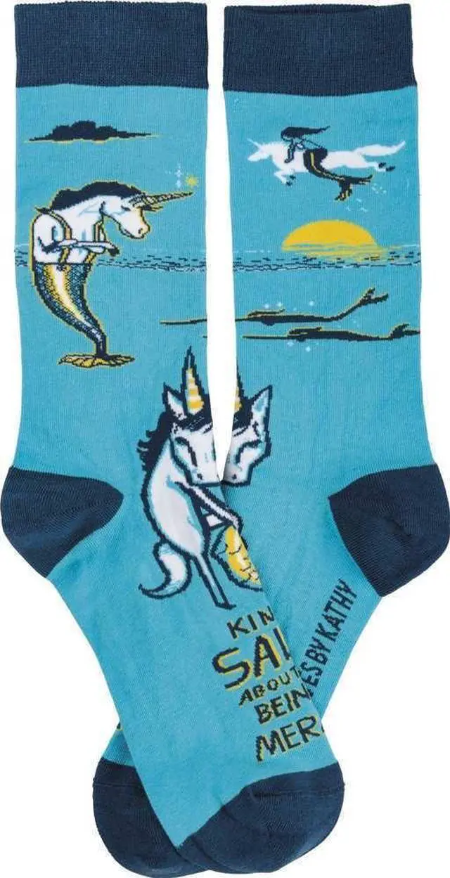 Alt view image 3 of 3 - Primitives by Kathy Novelty Socks - Kinda Salty About Not Being a Mermaid