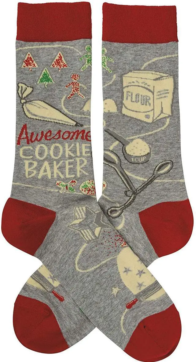 Main image of Primitives By Kathy Socks - Awesome Cookie Baker Cotton, Nylon, Spandex