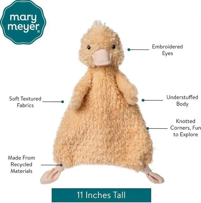 Alt view image 2 of 4 - Mary Meyer Lovey for Babies Again Friends Soft Snuggle Toy, 11-Inches, Duck