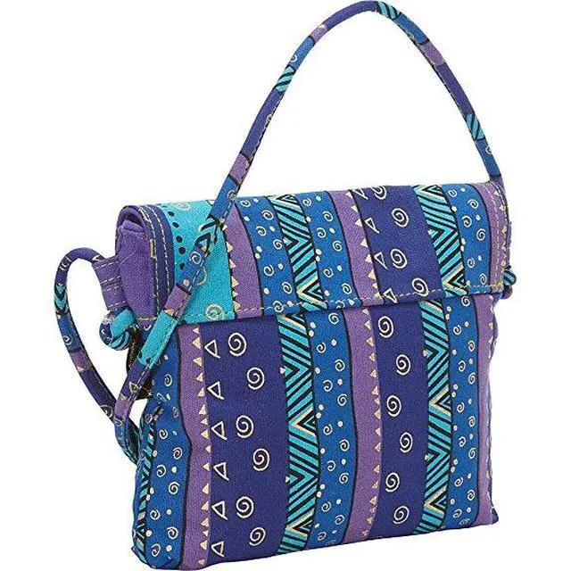 Alt view image 2 of 4 - Laurel Burch Mythical Dogs Crossbody 10.5 x 1.5 x 9 inches