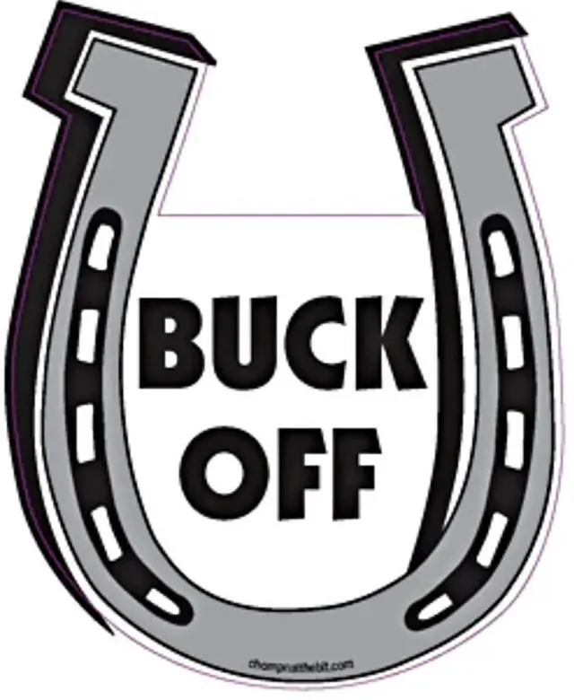 Main image of BUCK OFF Horseshoe Magnet for Car or Trailer