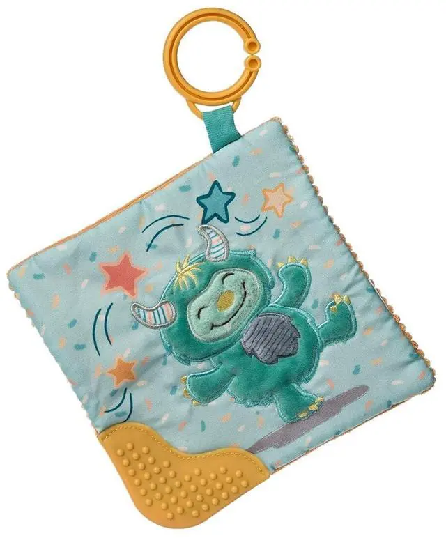 Main image of Mary Meyer Crinkle Me Toy with Baby Paper & Squeaker, 6 x 6", Mookie Monster